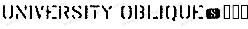 University Oblique字体转换